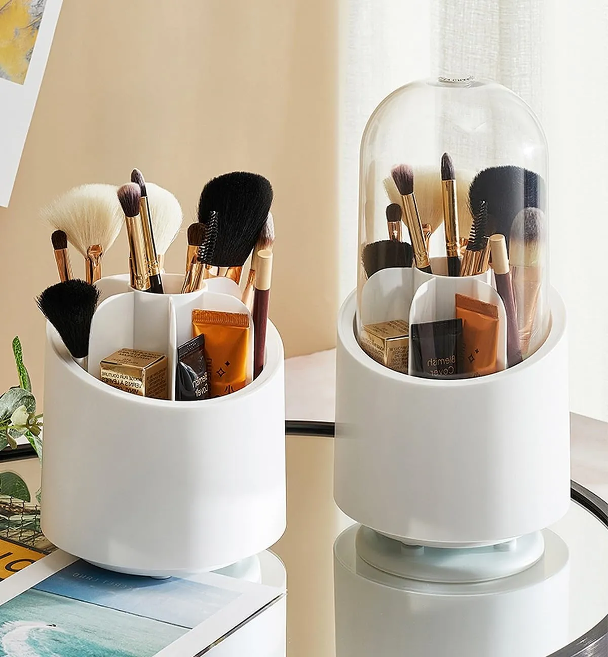 360° Rotating Dust-proof Makeup Holder