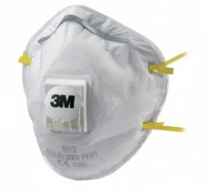 3M Cup Shaped Respiratory Mask With Valve P1V (Pack Of 10) - 8812