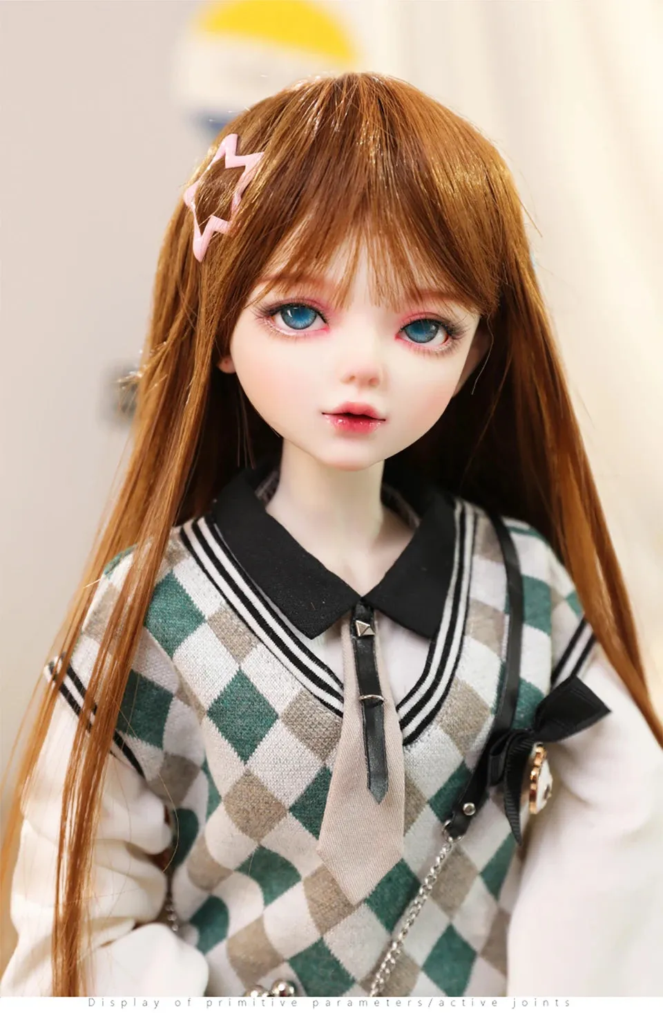 60cm BJD Doll for Girls | Designer Makeup, Rotatable Two-Colored Eyes, 1/3 Scale, Perfect Gift