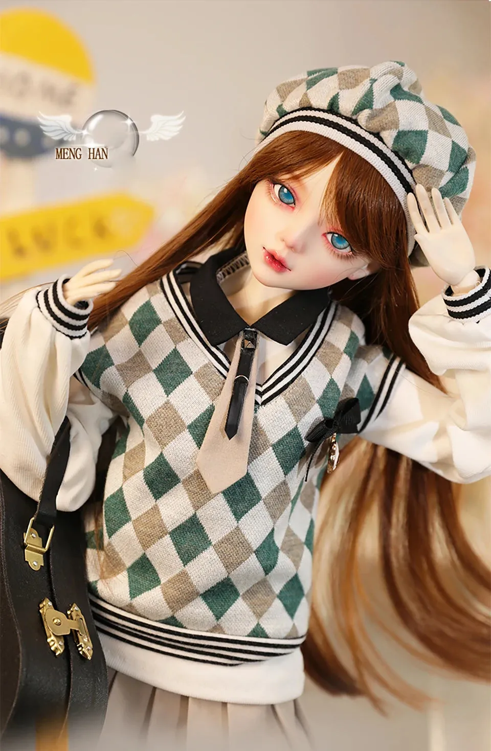 60cm BJD Doll for Girls | Designer Makeup, Rotatable Two-Colored Eyes, 1/3 Scale, Perfect Gift