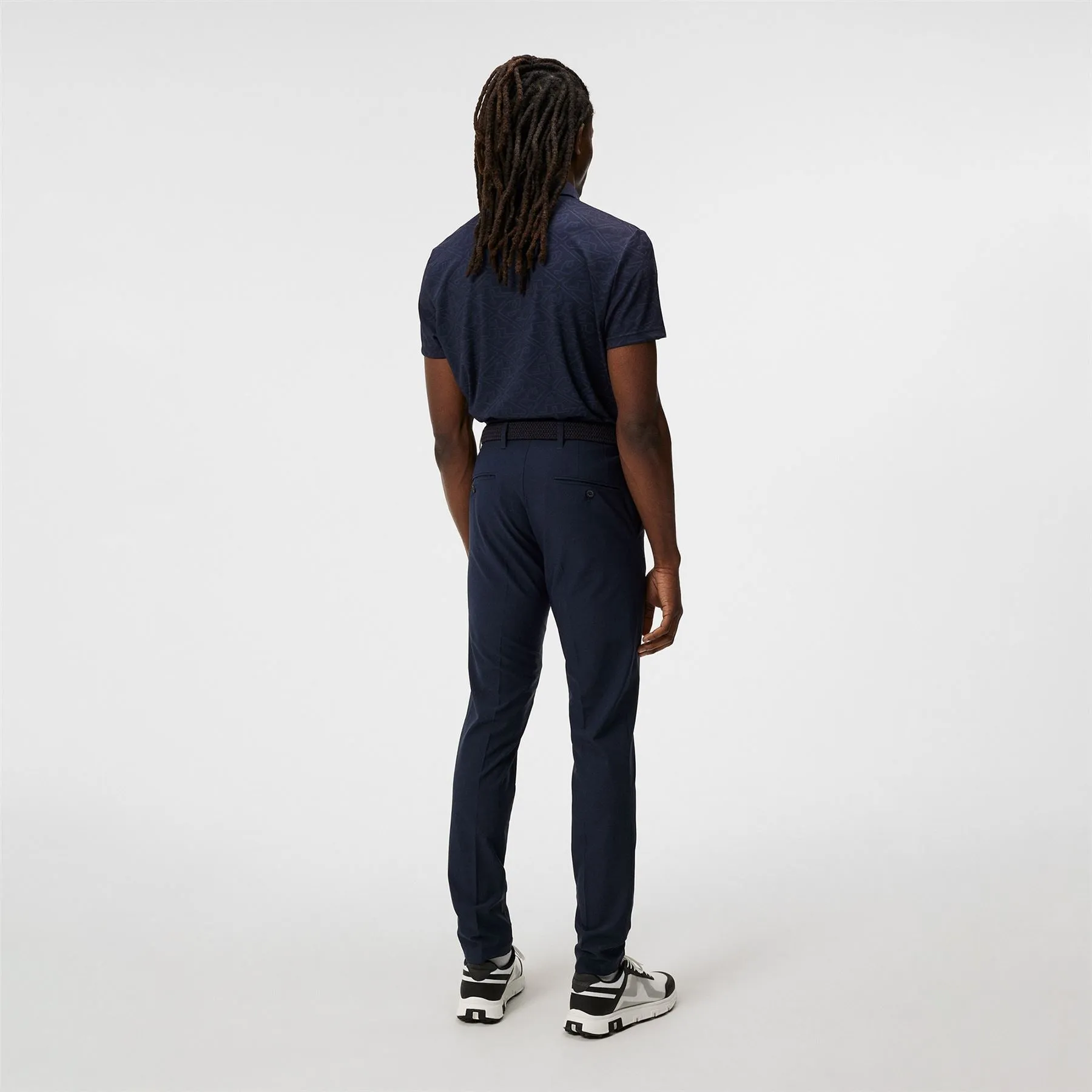 Bison Regular Fit Pro Jacquard Polo JL Navy - AW24