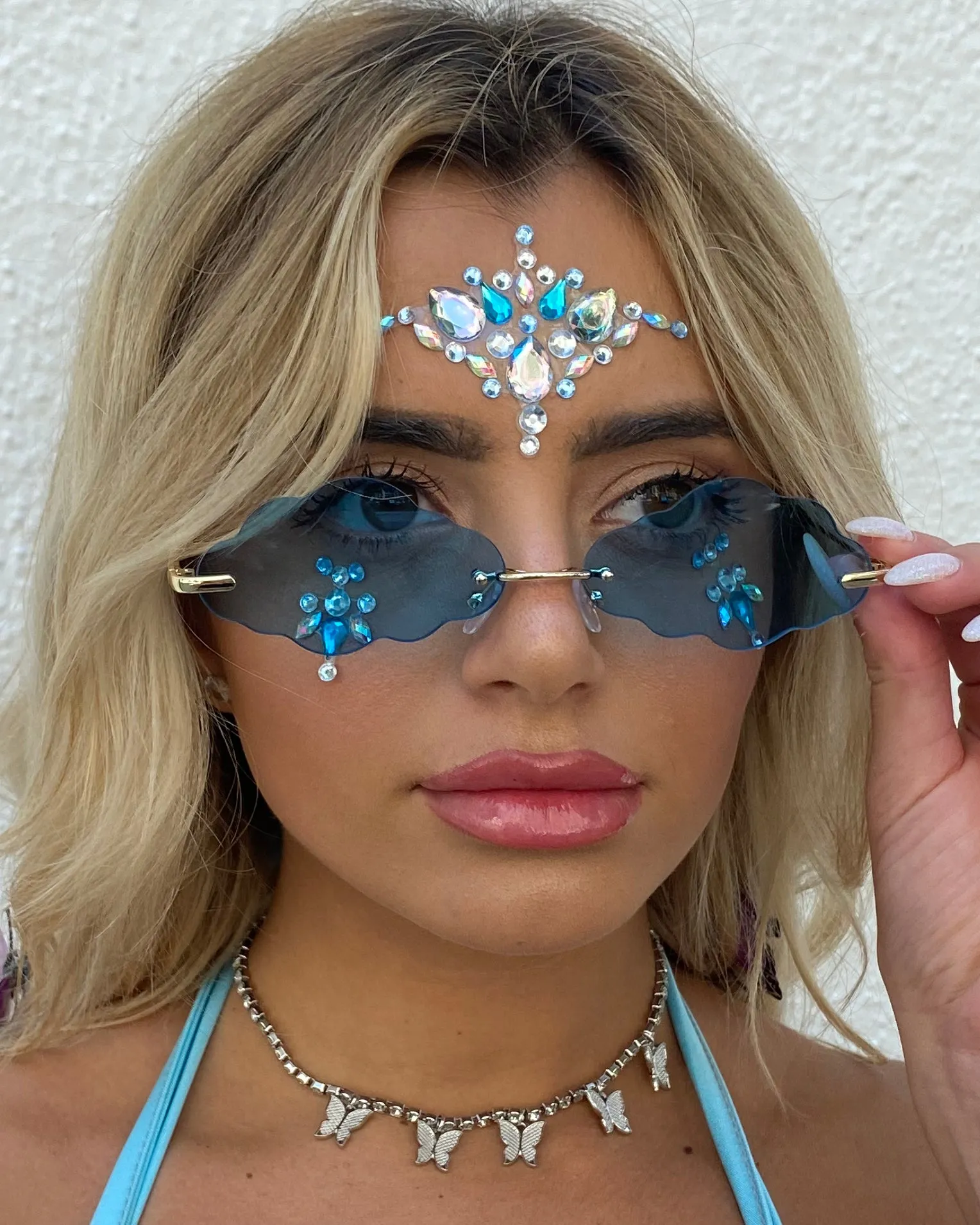 Blue Magic Festival Face Jewel