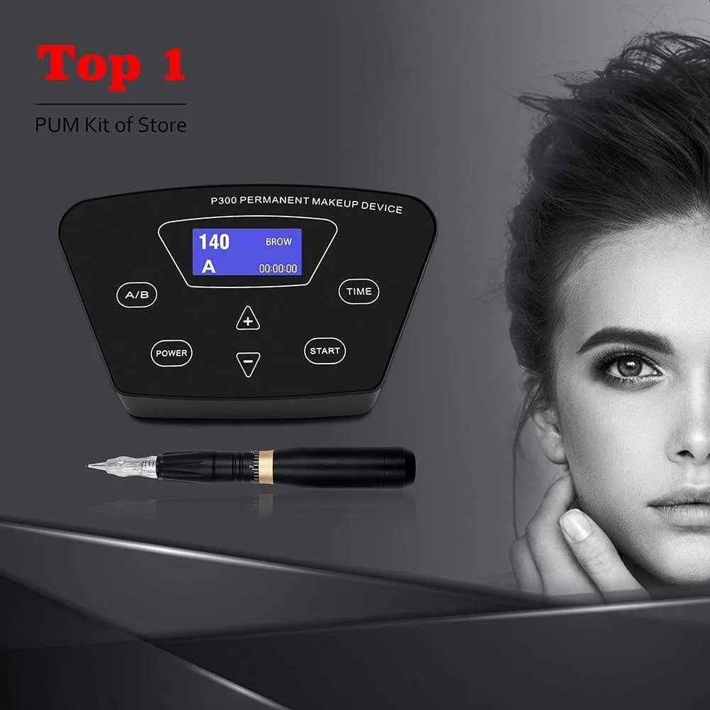 BMX HP100P300 Permanent Makeup Machine Rotary Tattoo Machine Pen For Eyebrow Eyeliner Lip PMU Machine Tattoo Kits