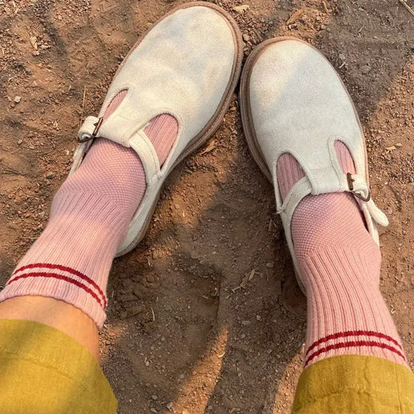 Boyfriend Socks - Vintage Pink