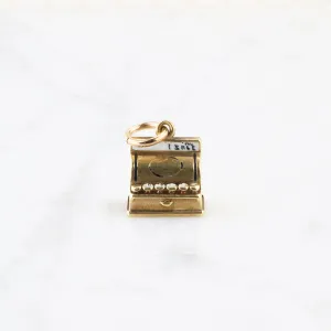 Classic Cash Register Gold Charm