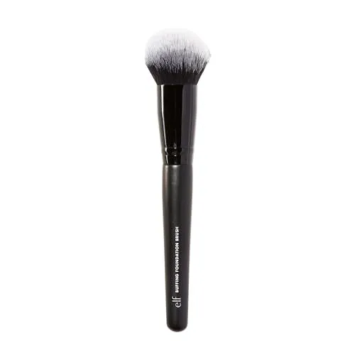 e.l.f. Buffing Foundation Brush, Vegan Makeup Tool, Creates A Seamless Looking Finish & Even Coverage