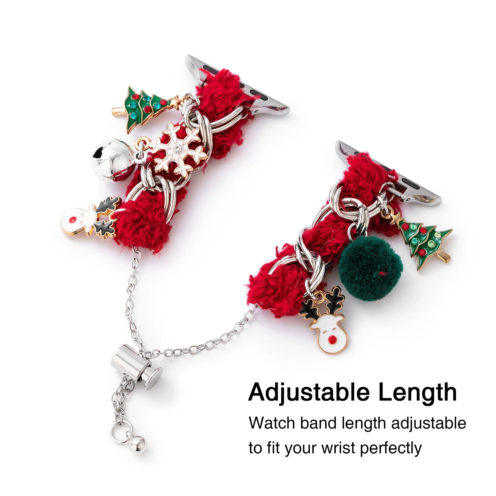 Festive Christmas Pendant Watch Band