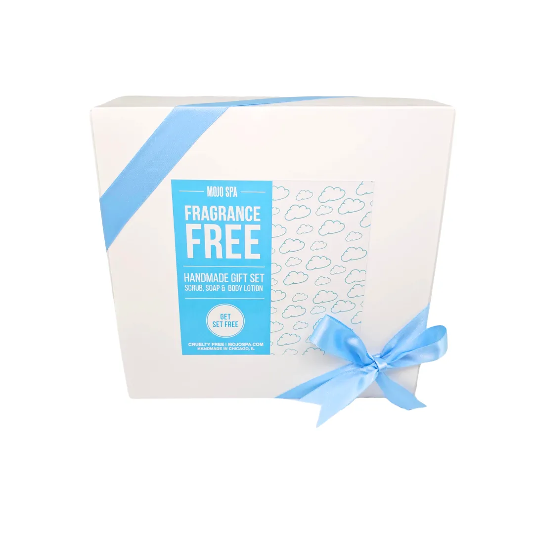 Fragrance Free Scrub, Lotion & Soap Gift Set