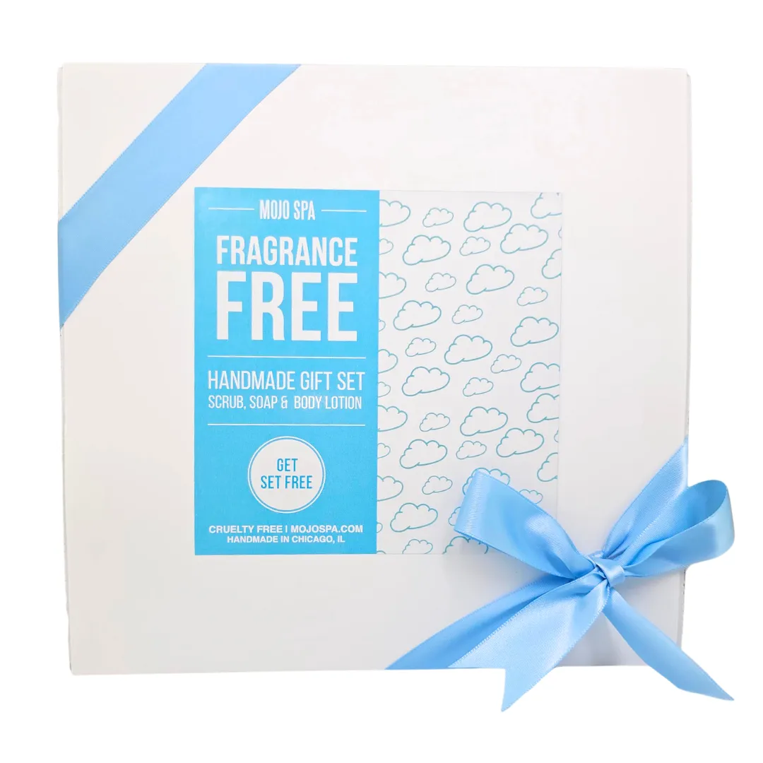 Fragrance Free Scrub, Lotion & Soap Gift Set