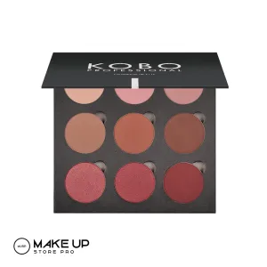 KOBO Eyeshadow Palette 9x 02 Rose Brown