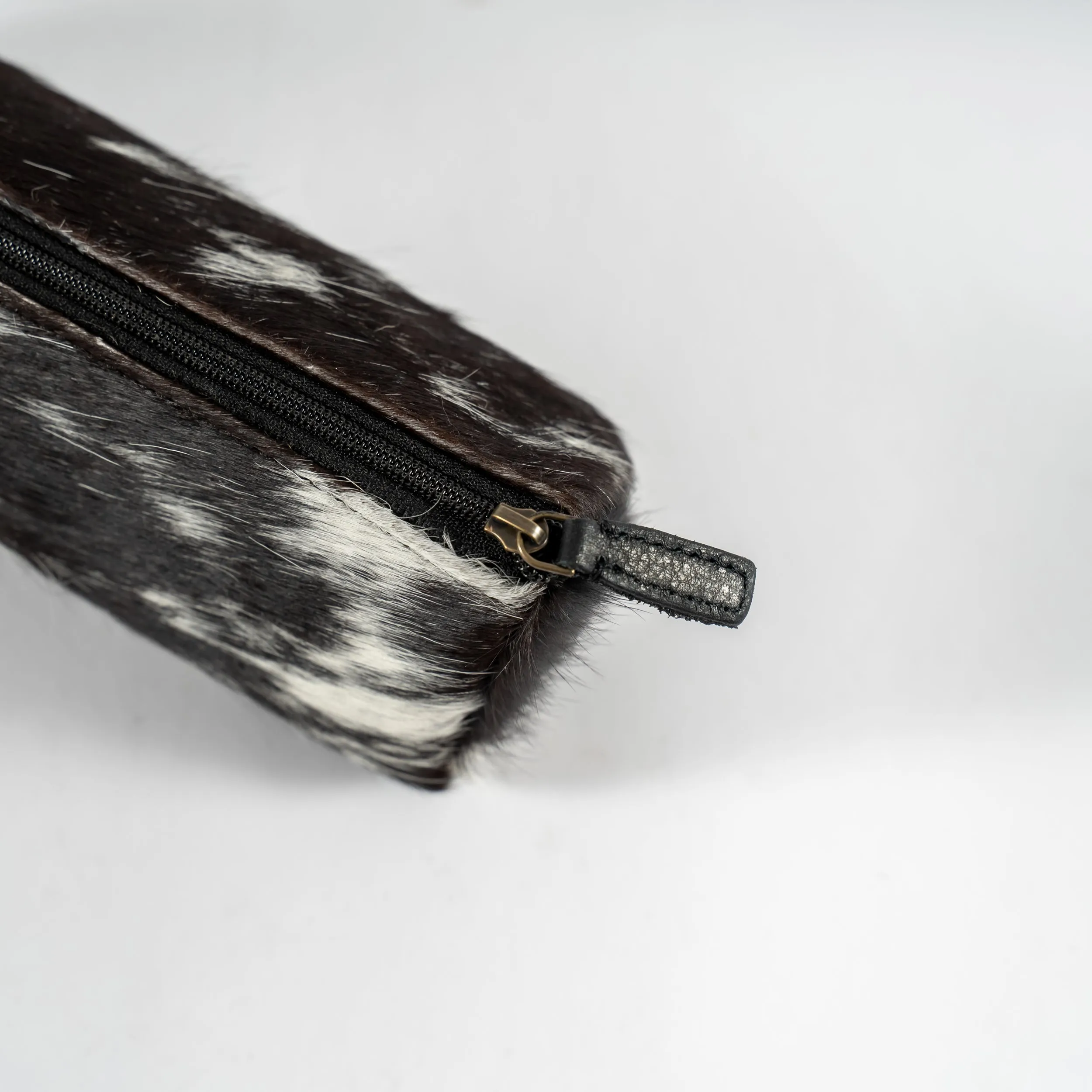 Leather and Cowhide Pouch