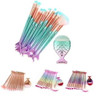 Mermaid Beauty 11 pcs Makeup Brush Set