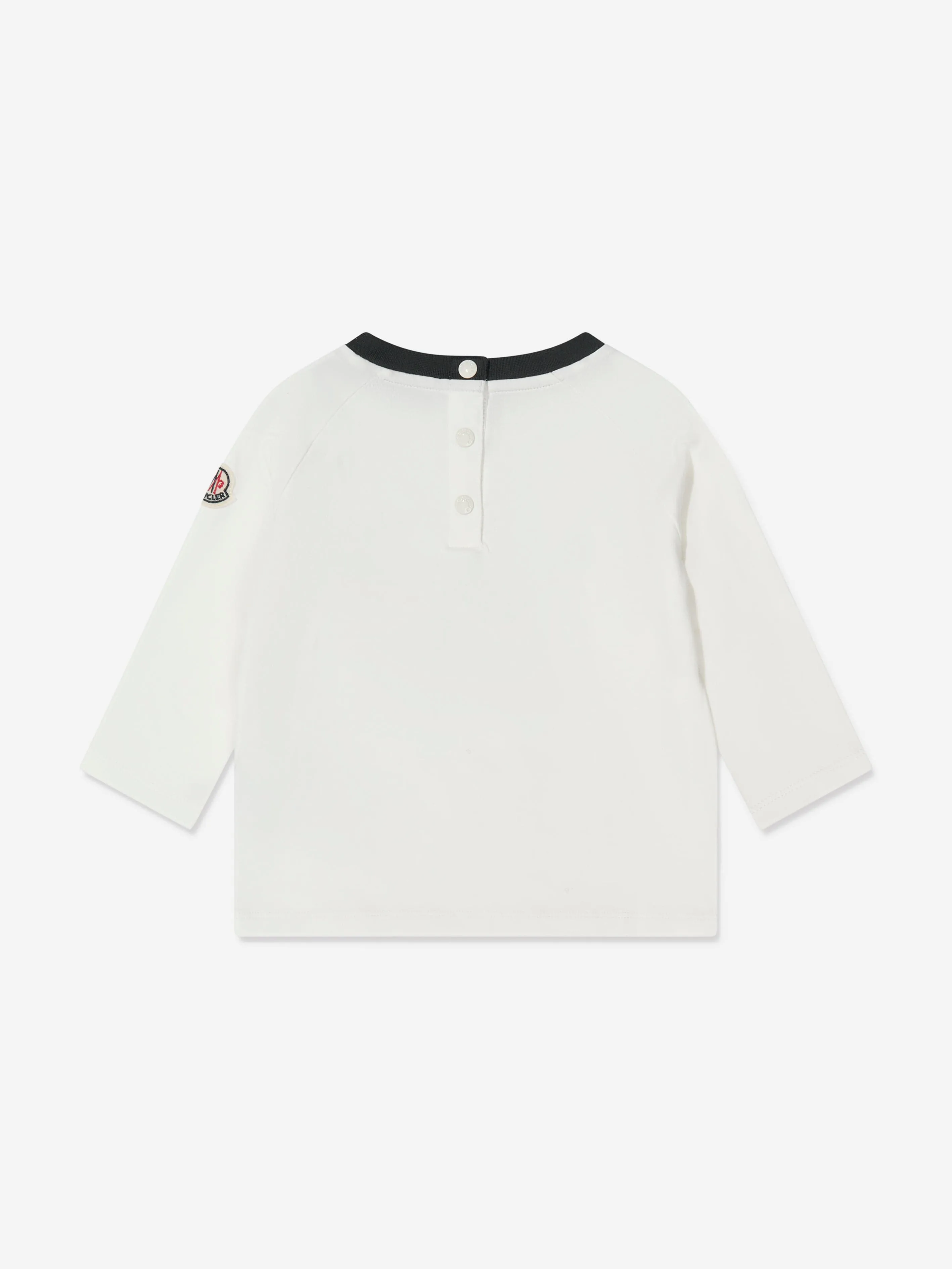 Moncler Enfant Baby Boys Long Sleeve Logo T-Shirt in White