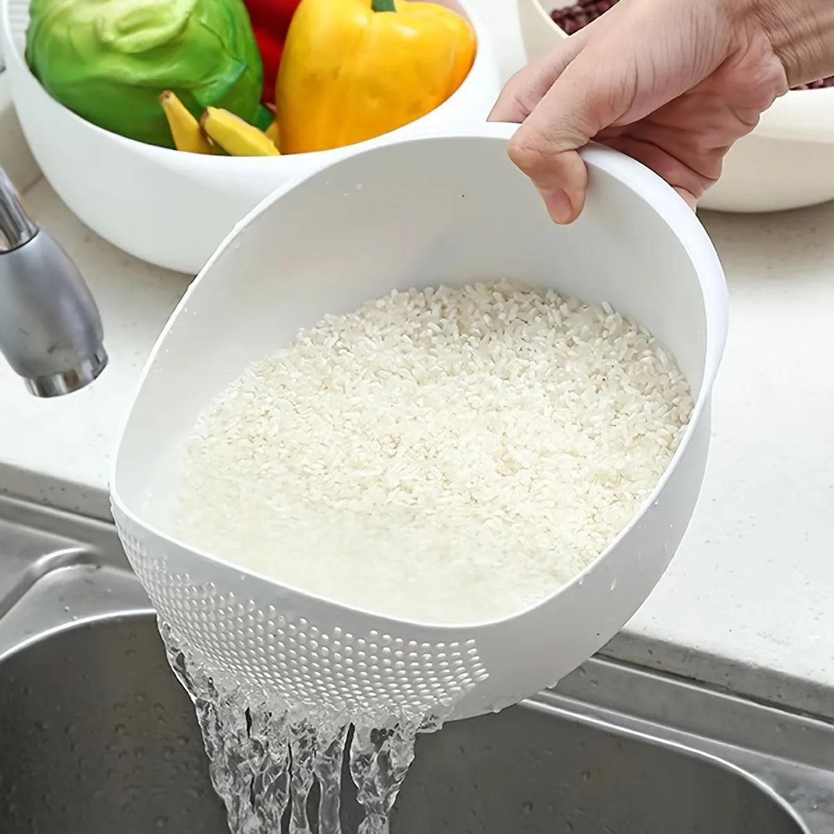 Multipurpose Kitchen Washing Basket Basin Ideal for Various Tasks