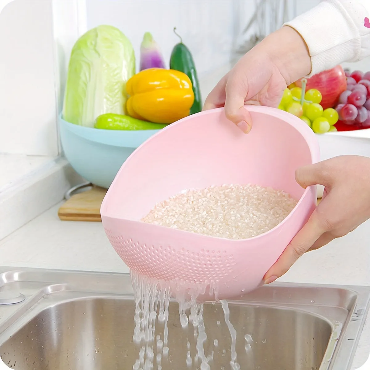 Multipurpose Kitchen Washing Basket Basin Ideal for Various Tasks