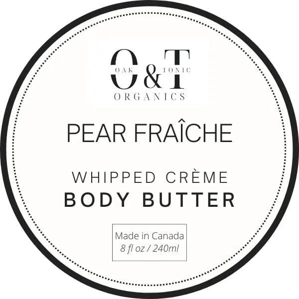 Oak & Tonic Organics | Pear Fraîche Whipped Crème Body Butter