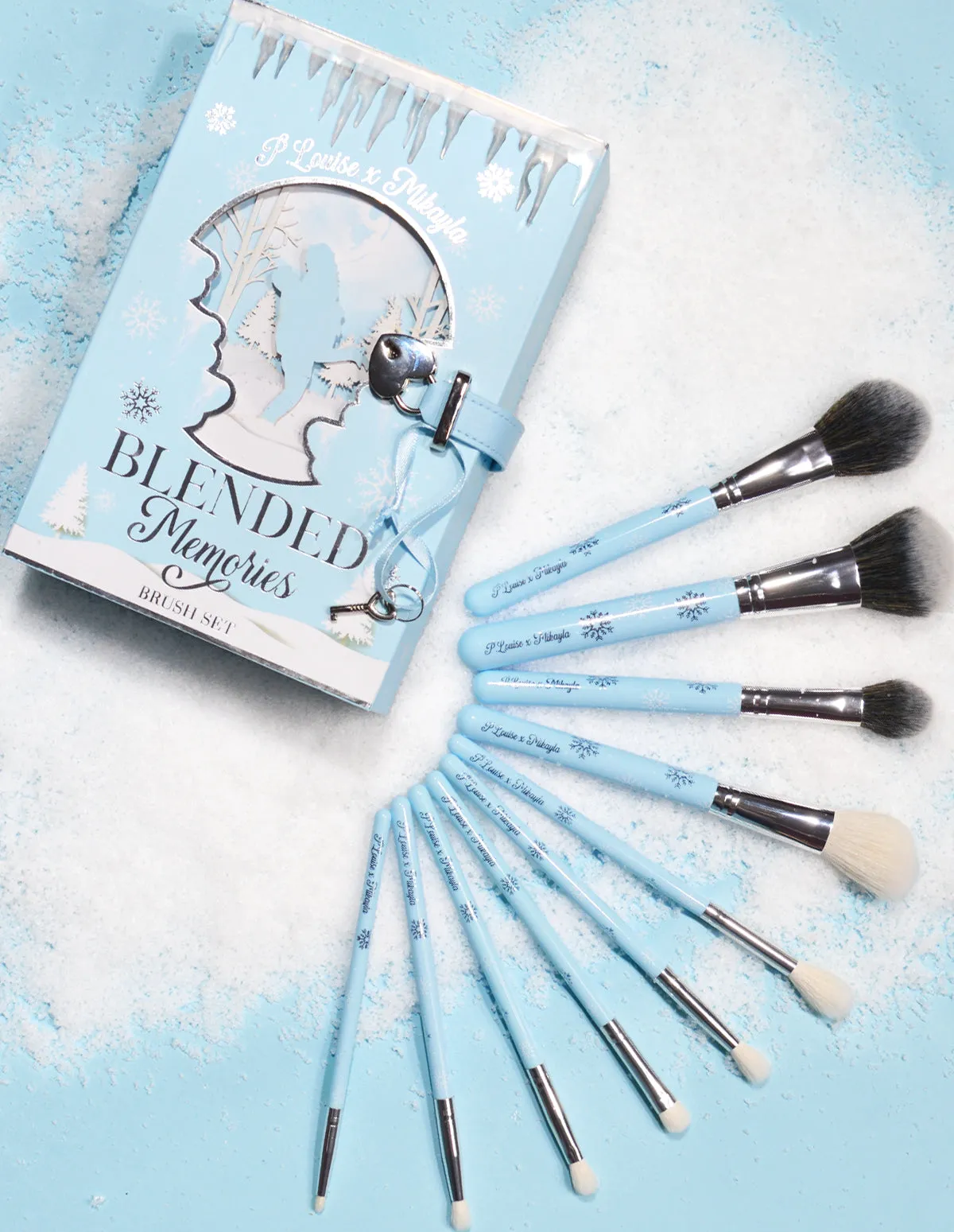 Upgraded P.Louise x Mikayla 10-Piece Blended Memories Precision Brush Set