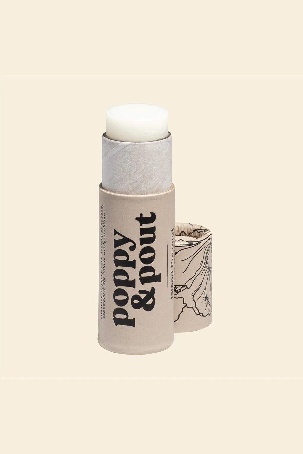 Poppy & Pout Island Coconut Lip Balm