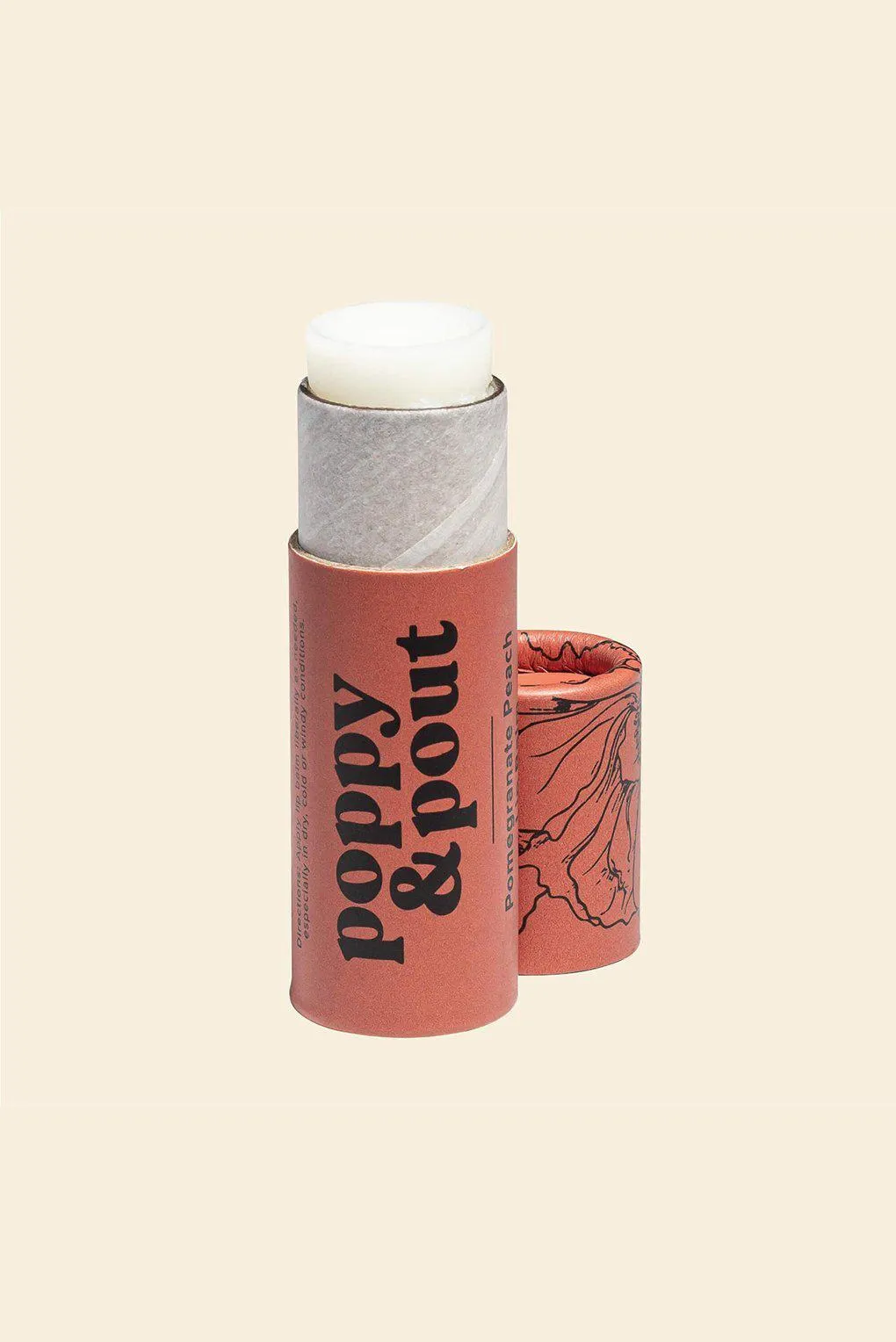 Poppy & Pout Pomegranate Peach Lip Balm