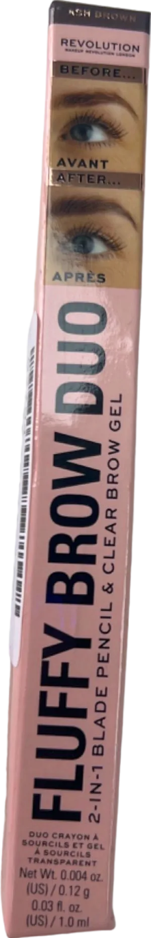 Revolution Fluffy Brow Duo Ash Brown 1.2g