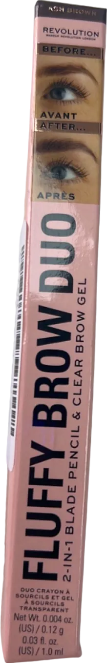 Revolution Fluffy Brow Duo Ash Brown 1.2g