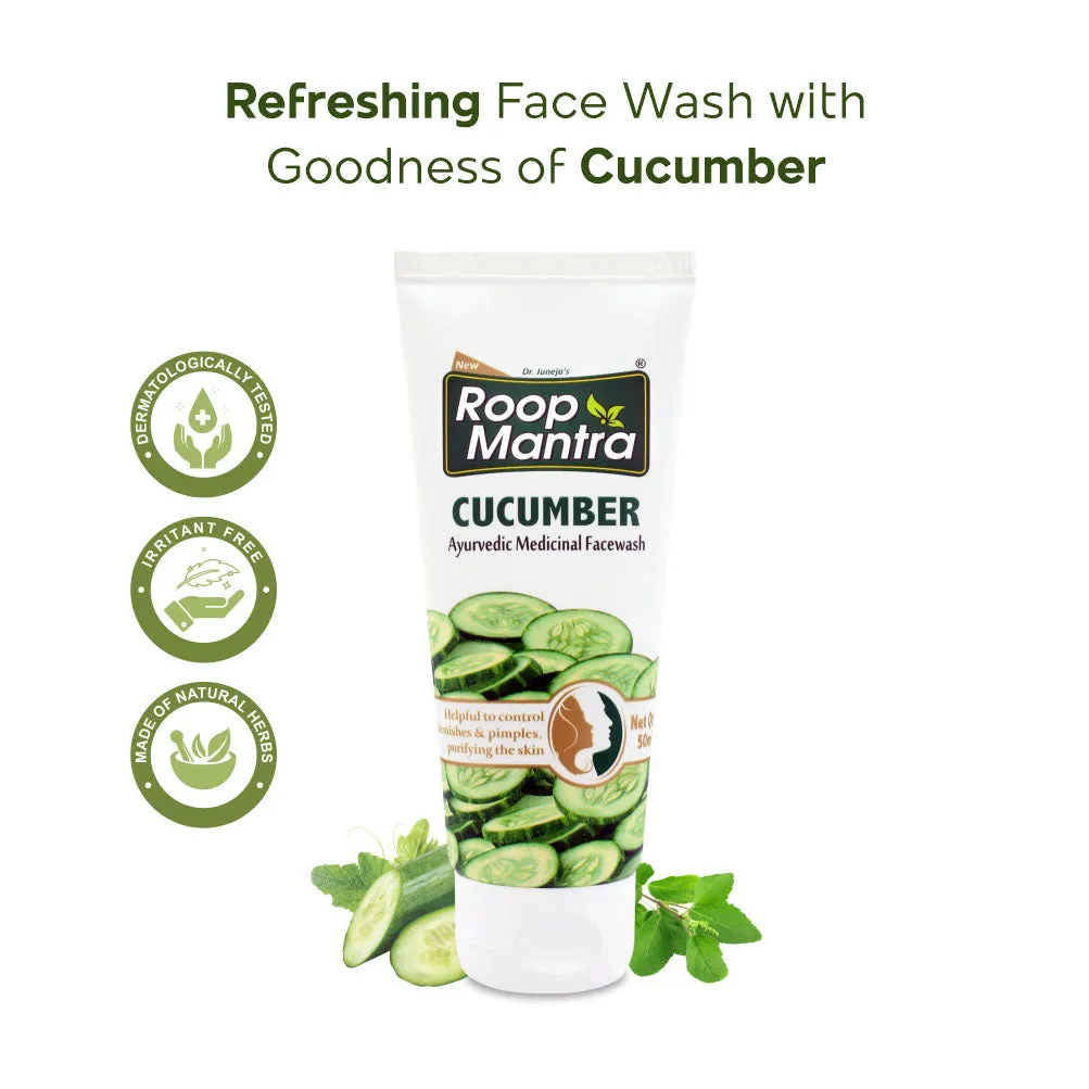 Roop Mantra Ayurvedic Cucumber Face Wash - 50ml