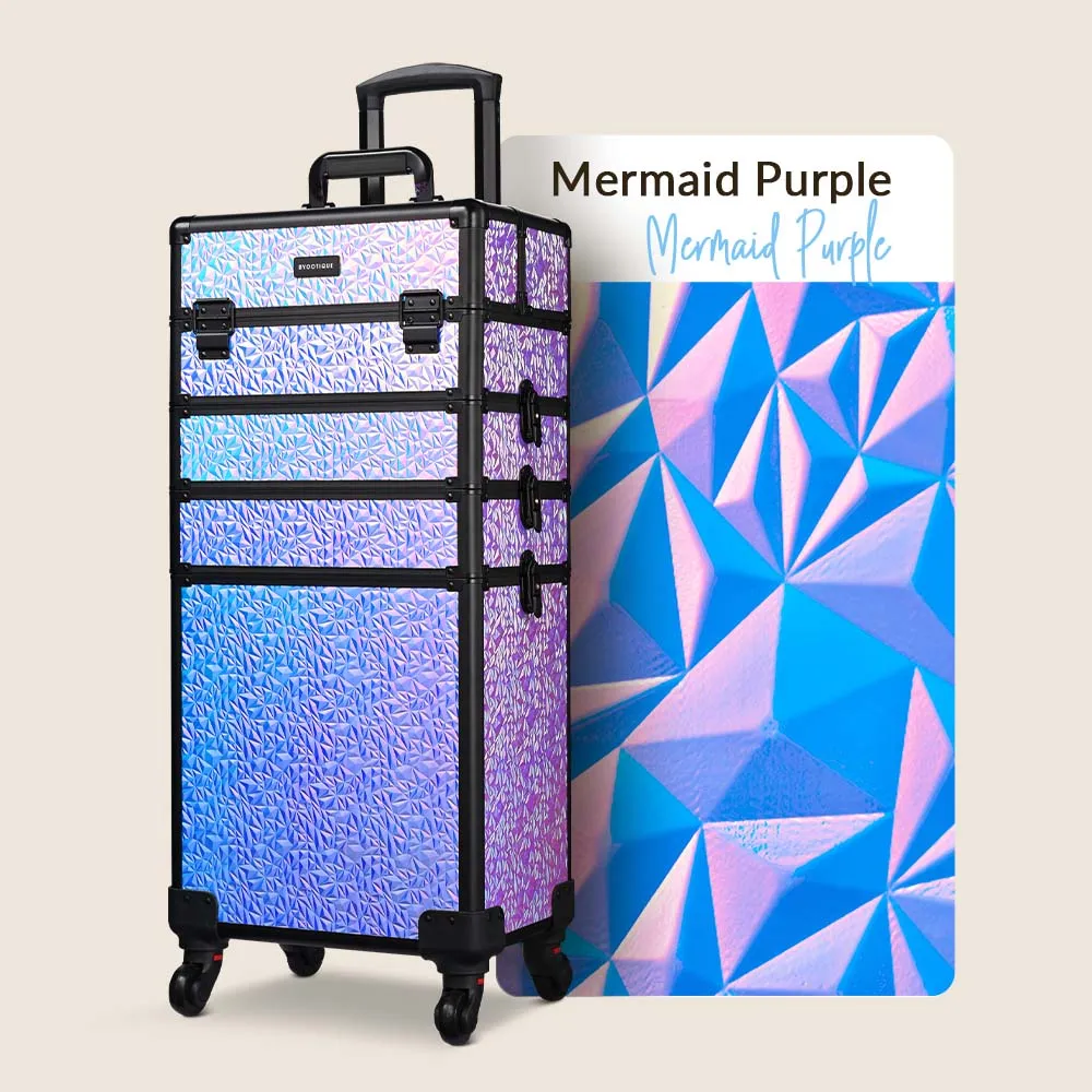 TheLAShop Mermaid Rolling Makeup Case Set(3)