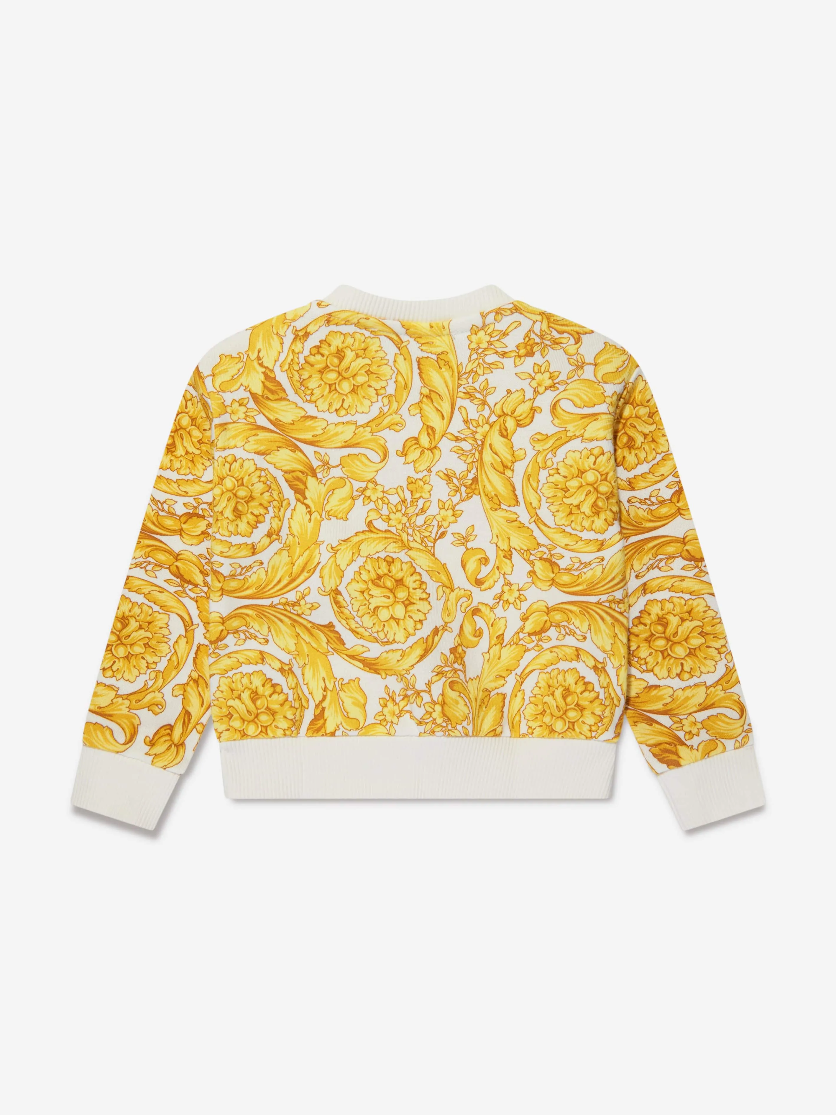 Versace Baby Girls Barocco Sweatshirt in Gold